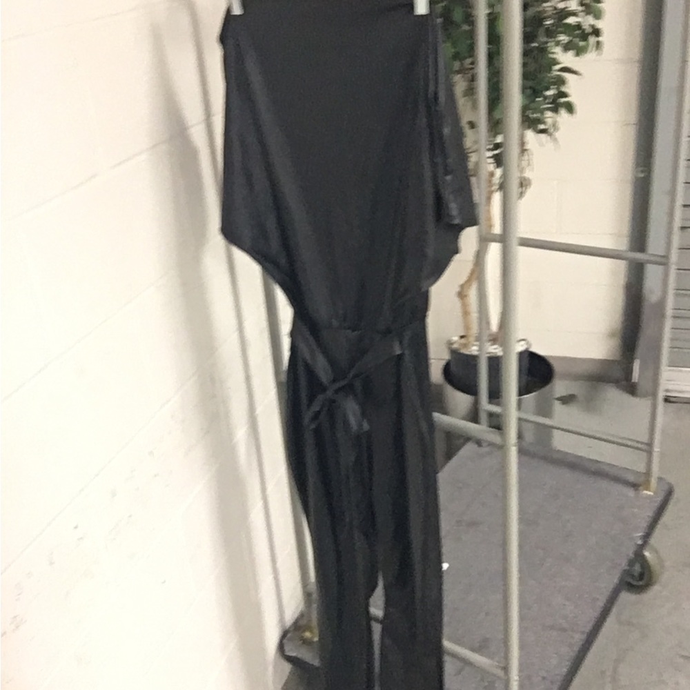 Fashion nova faux leather jumpsuit 1x